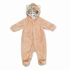 cute baby rompers for winter with long sleeve and stocking
