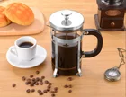 350ML/600ML/1000L Portable Expresso French Press Coffee Makers Borosilicate Glass Barista Tools with Metal Filter Mesh