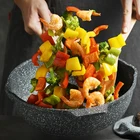 Cooking Stone 2020 Non Stick Cooking Pots Kitchen Ceramic Cookware Stone Frying Pan
