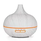 400ml white wood grain aroma essential oil diffuser ultrasonic humidifier with timer