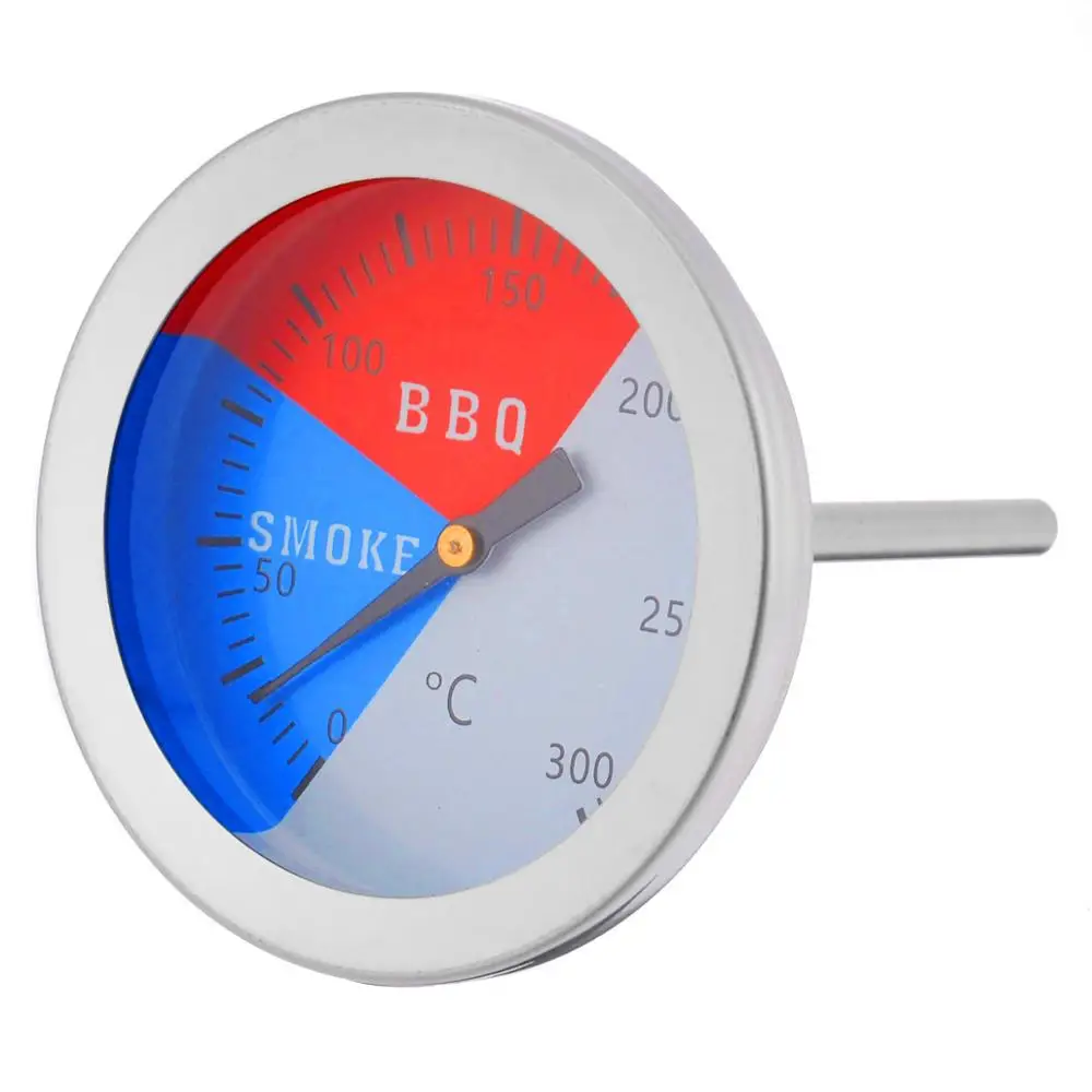 New Stainless Steel Thermometer Bbq Smoker Grill Thermometers 300