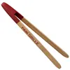 Magnetic Bamboo Wooded Color Bread Toast Tongs for Breakfast and BBQ