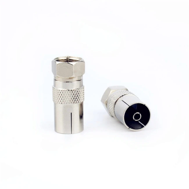 Quick F Type Male Plug Connector Socket to RF Antenna Coaxial Coax TV Aerial Female RF Adapters