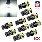 New 20Pcs Canbus T10 194 168 W5W 5730 8 Led Smd White Car Side Wedge Light Bulb