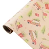 Fashion Desgin Recycled Car Christmas Tree Pattern Kraft Gift Wrapping Paper