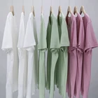 180gsm dyed knit blank supima cotton t shirt