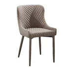Modern high back Velvet luxury Fabric dinning Chair