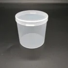 Customized PP plastic clear eco-friendly circular waterproof storage pill box