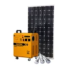 new arrival portable solar home light power system solar energy generator with 12V 75Ah battery