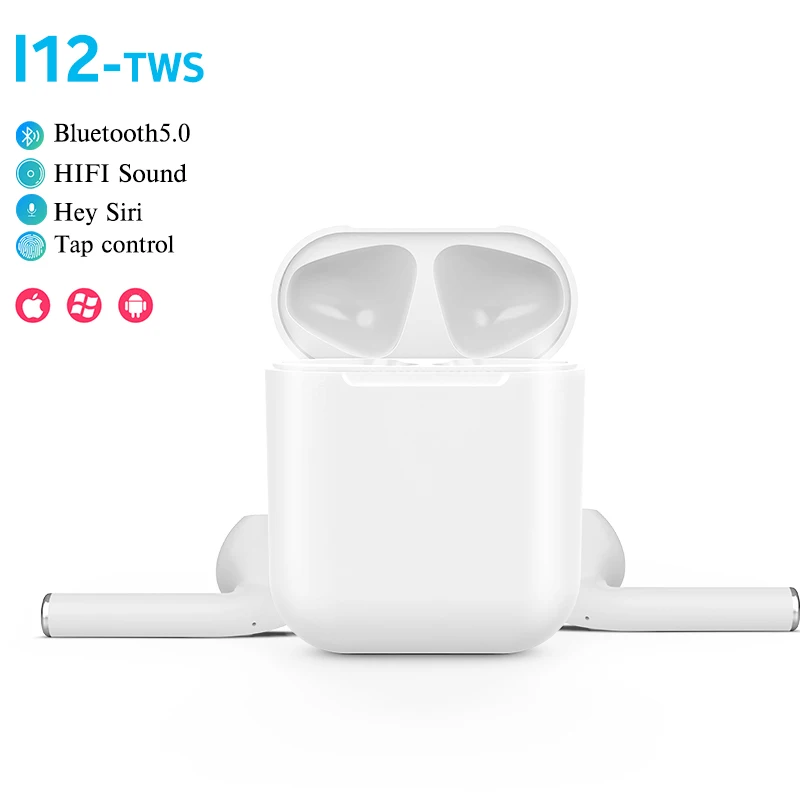 Relaxing music player tws i12 telephone headsets wireless earphones bluetooth - ANKUX.COM