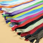 Machine Make High Quality Customized Reversible 4 3# Long Chain Roll Nylon Invisible Zipper For Clothing