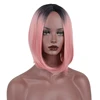 Cheapest short pink wig short pink wig yaki short wig