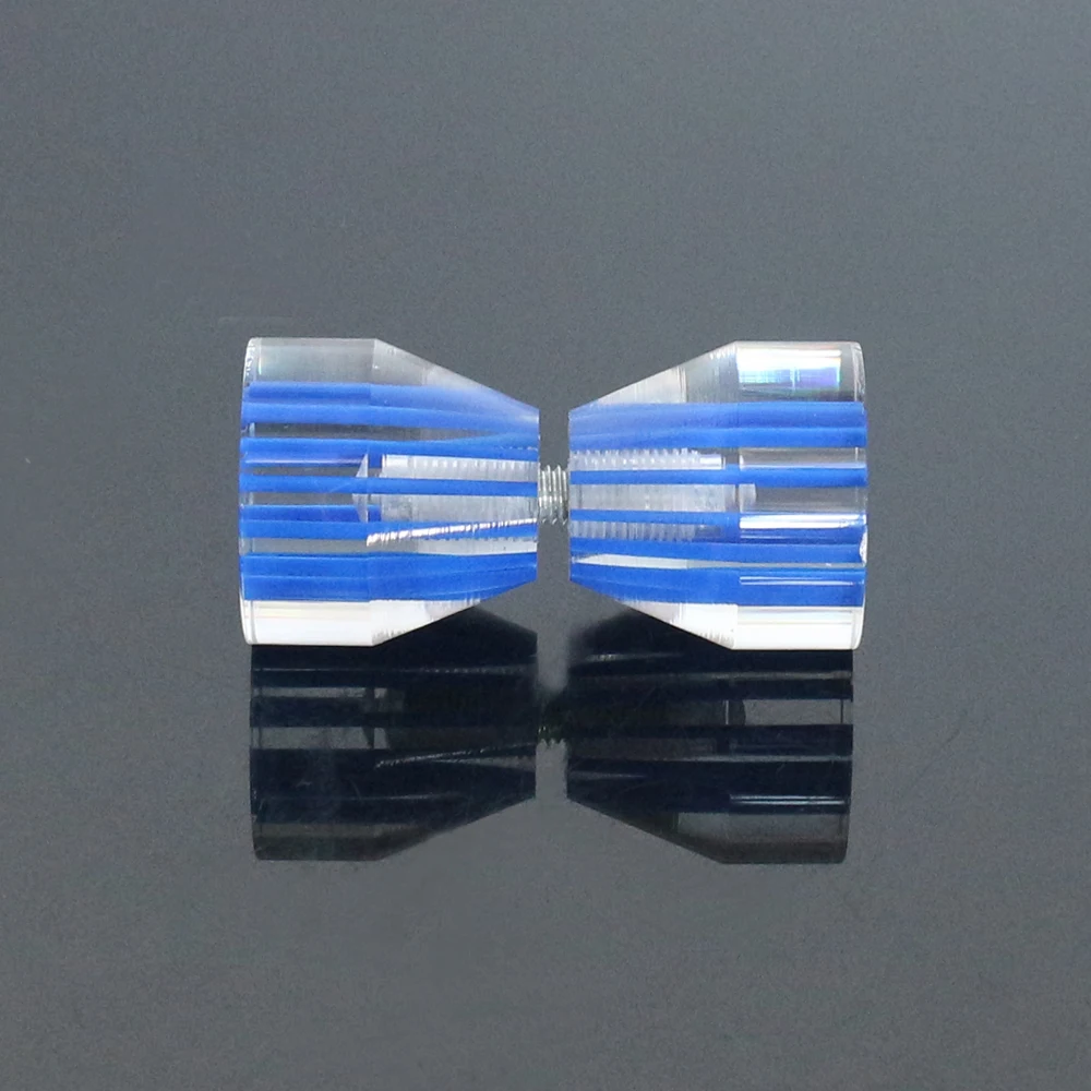 hot sale blue acrylic crystal shower room bullet shape glass