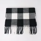 Warm Neck Home Scarf Stole Shawl Scarf Winter Warm Plaid Shawl Pashmina Scarf for Neck