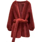 Top Quality Long trench coat women Custom faux fur coat wholesale