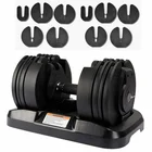 Logo Customization Weight Cast Iron Dumbbell Weight Lifting 20kg/pc 40/pair Cast Iron Dumbbell Adjustable Set