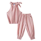 Girls clothing summer children's vest suit new fashion casual children's clothing two-piece