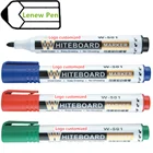 Multi color whiteboard marker pen with dry erase