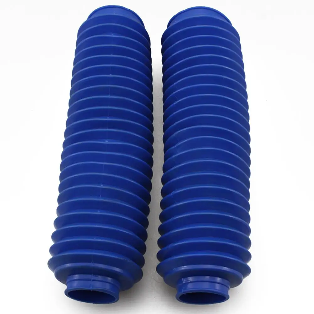 245mm Blue Rubber Shock Absorber Dust Cover Gaiters Boots For Motor Front Forks