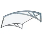 Guangzhou factory high quality Sun shade Polycarbonate awning top roof entrance cover shade