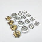 Shape Snap Button Buttons Custom Made Garment Accessories 15mm/17mm Round Shape Brass Snap Button For Jackets Snap Buttons