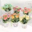 China Rose China Factory Sale Artificial Silk Rose Flower Custom Design Artificial Wedding Rose Flower