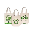 Wholesale eco friendly custom logo printed easy carry shopping tote cotton canvas bags