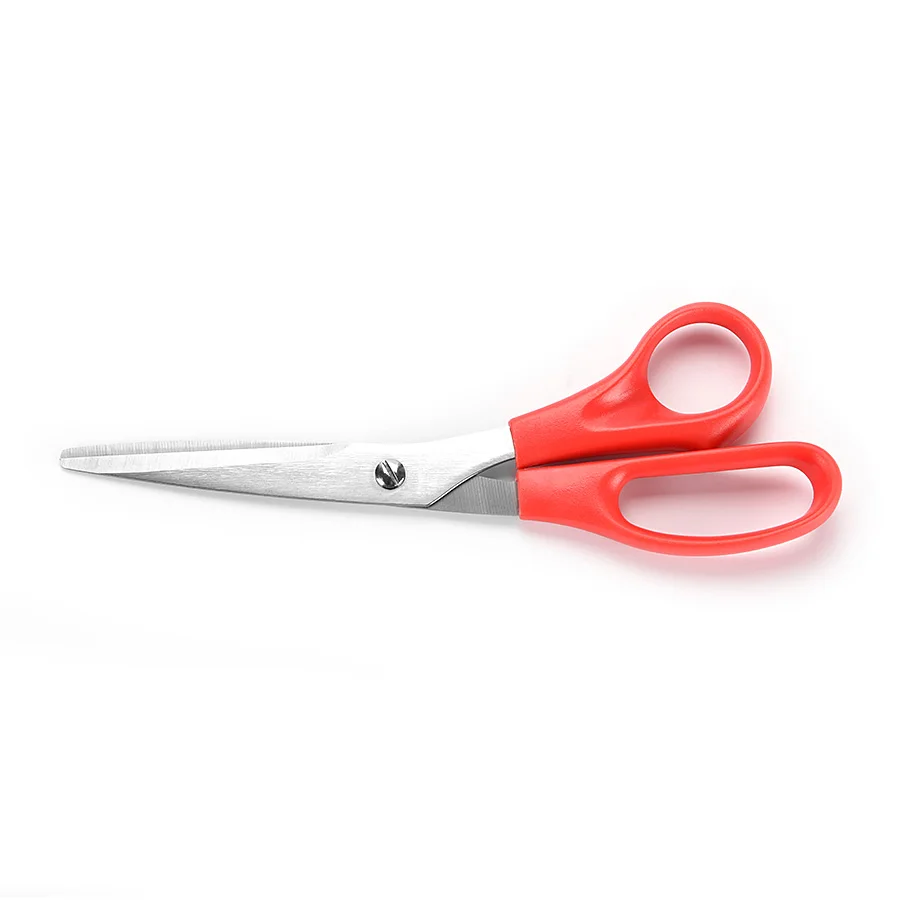 Best Price Household Shears Multi Function Red Plastic Handle Stainless Steel Kitchen Scissors
