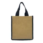 Eco Friendly Promotiona Jute Material Shopping Tote Good Quality Small Sample Jute Bag