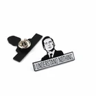 Factory fashion custom black metal soft enamel men pin