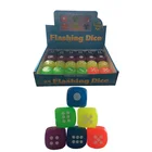 Hot-sale TPR LED Toy Balls 2.5 CM Flashing Dice Bouncy Ball