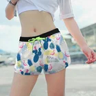 Full Printed custom women swimwear summer loose beach shorts