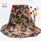 Fashion and luxuriant in design 85gsm pearly chiffon fabric for evening dress