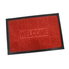 Polyester PVC Rubber Backed Custom Carpet Embossed Logo door mat