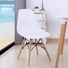 Assembled Modern Style Dining room Mid Century plastic Chair