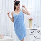 Beach Microfiber Beach Sexy Magic Microfiber Women Bath Dress Wearable Bathrobe Towel With Belt For Beach Use Towel