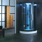 Chinese indoor enclosed square sauna steam shower room