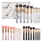 10Pcs Pink Professional Soft Makeup Brushes kits Eye Powder Foundation Eye Shadow Eyebrows Cosmetics Make up Brushes Set
