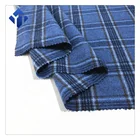 Cheap wholesale fleece wool woven polyester plaid fabric for school uniforms
