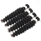 wholesale unprocessed cuticle aligned Deep Curly Brazilian hair weave bundles