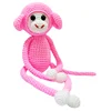 make your own design toy knit long arm plush hanging monkey plush toy