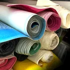Imitation Cotton Velvet Backing Wholesale Shiny Tube Glitter Chunky Synthetic Leather For Making Bags/Shoes
