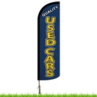 Outdoor Banner Beach Flagpole Custom Printed Feather Flag With Spike Base