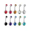 Wholesale Popular Assorted Colors Navel Piercing Jewelry Belly Button Ring