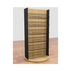 design snack retail store display metal wood shelf rack for supermarket