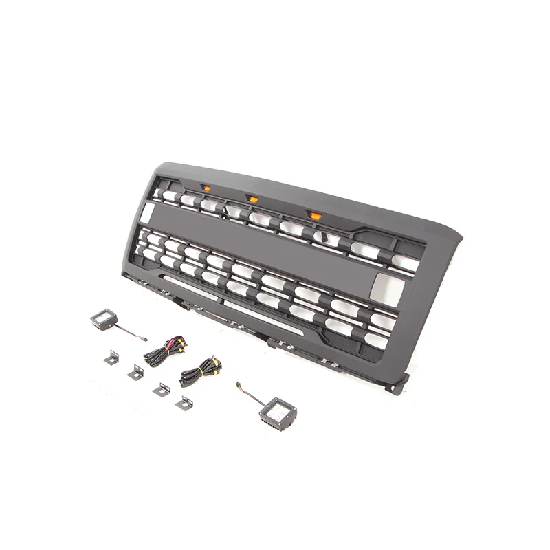 product 2014 2015 auto parts front grill  with cube light for chevrolet silverado-60