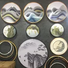 Photo Picture Picture Photo Frame Waybom Aluminum Round Wall Art Photo Mirror Picture Frames