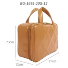 20/21SS Functional travel storage bag perfestional portable makeup bag women toiletry bag with debossed pattern