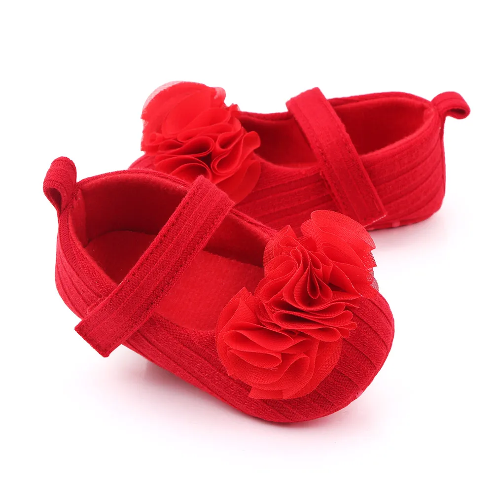 New Beautiful Floral Baby Shoes Girl Crochet Mary Jane Slippers Infant Shoes Soft Sole First Walking Shoes 2025 factory