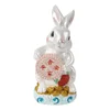 Custom kid money storage eastern style resin rabbit coin bank for home decor gift and souvenir